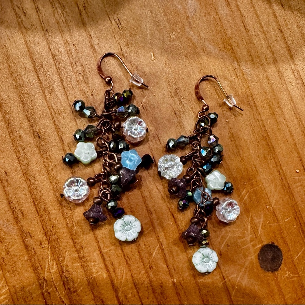 Floral Dangle Earrings